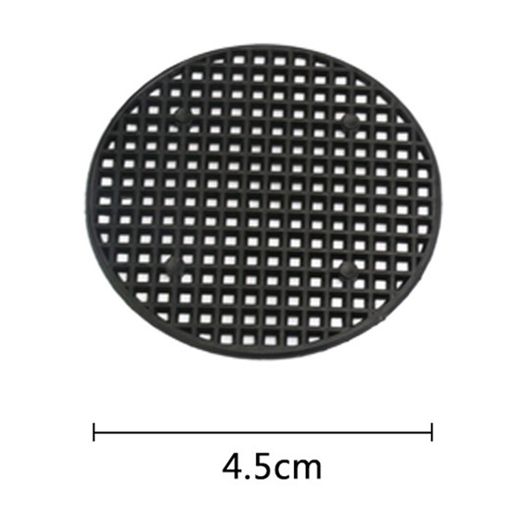Plastic Flower Pot Bottom Hole Mesh Potted Plant Prevent Soil Loss Net Tools Black DTT88: Round 4.5cm