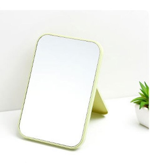 Miroir de maquillage pliant Portable grand carré haute définition miroir cosmétique Simple face facile à utiliser outil de maquillage de beauté Simple: Default Title