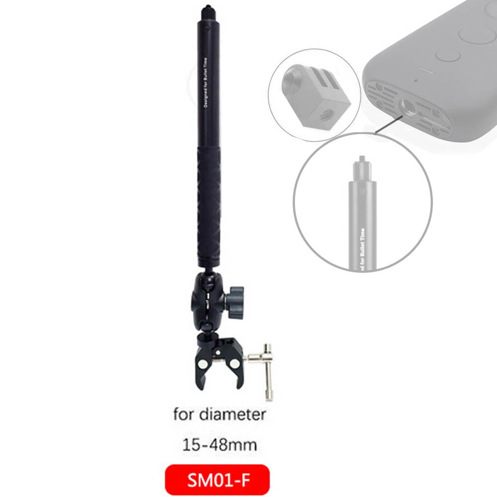TUYU Motorrad Dritten Person Perspektive Lenker Halterung für GoPro DJI Insta360 Ein R X2 Unsichtbare Selfie Stick Zubehör: SM01-F