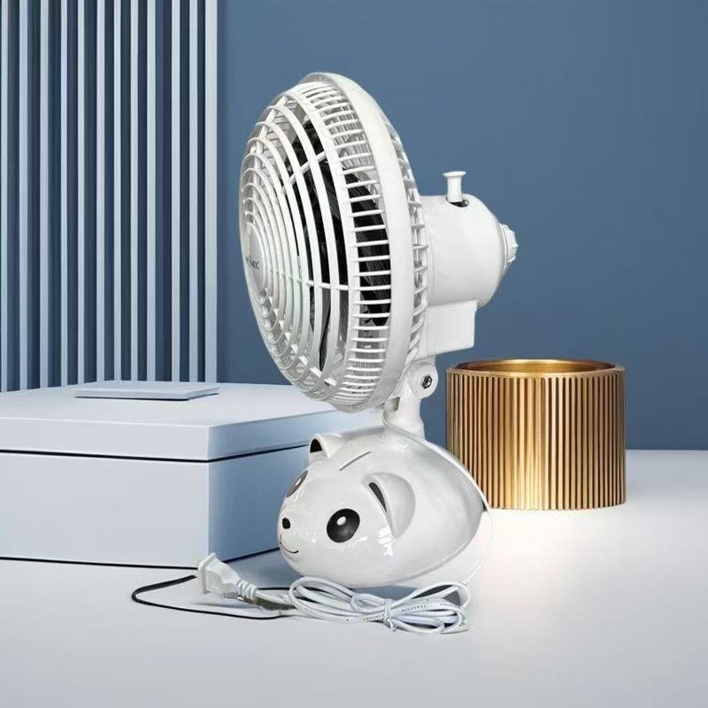 Mini liten vifte plug-in ristende hode meishier skrivebord stille student sovesal soverom kontor nattbordsvifte rosa søt vifte