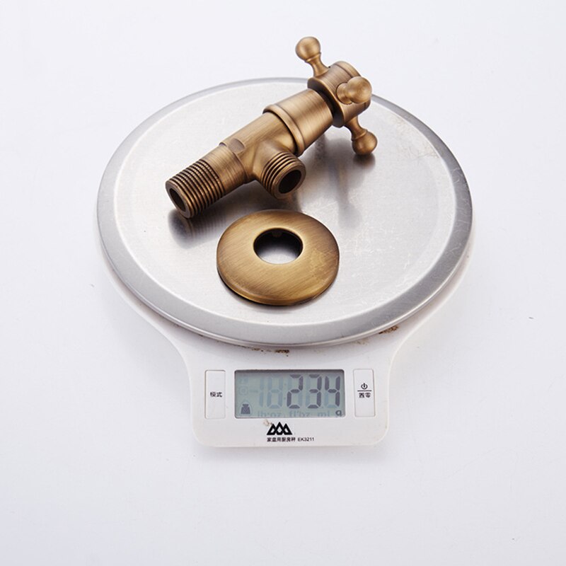 Antique Brass Triangle Valve Water Control Valve Bathroom Tap Water Valve 1/2*1/2 Brass Angle valves JF-845F