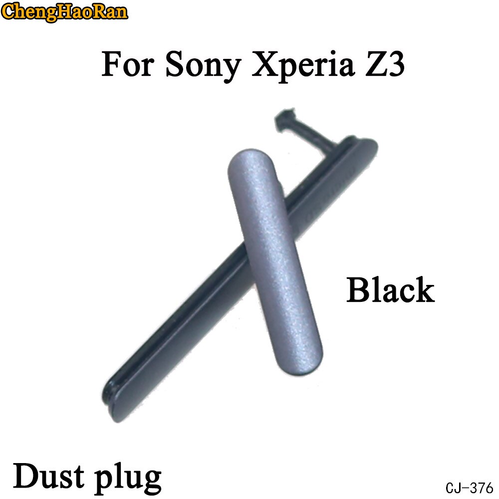 ChengHaoRan Micro SD USB Lade Port Slot Staubdicht Abdeckung Für Sony Xperia Z2 Xperia Z3 Staub Stecker SIM Karte: Xperia Z3-Black