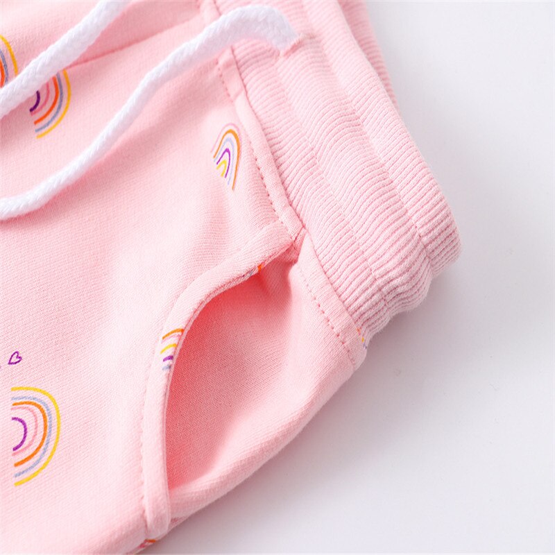 Kids Trousers Pants with Rainbow Print for Baby Girls Girls Sweatpants Spring Children Sweatpants for Girls Clothes