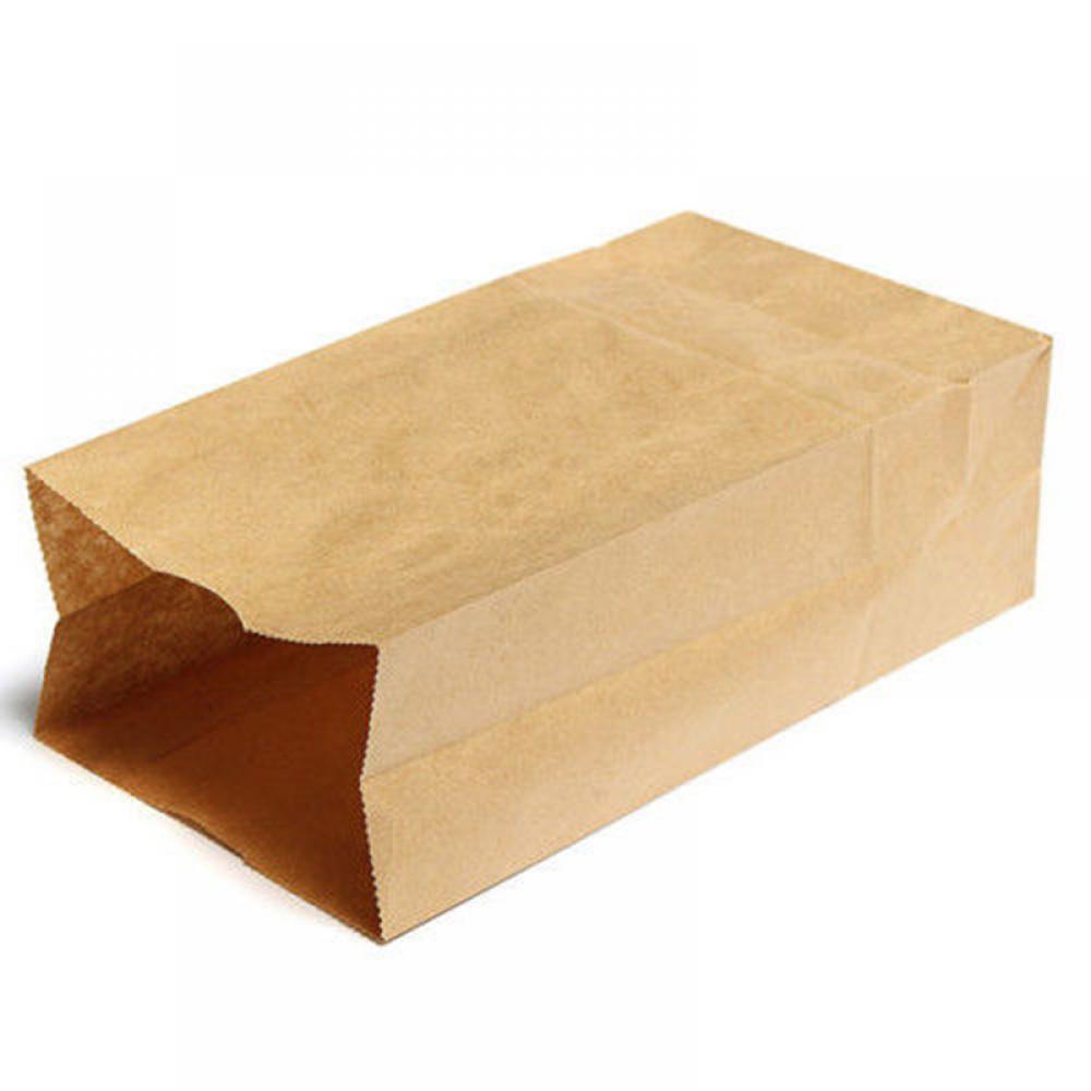 Juego de 10 bolsas pequeñas de papel Kraft para , bolsas para comida, pan, sándwich, , boda, Favour 24X12.5X7cm