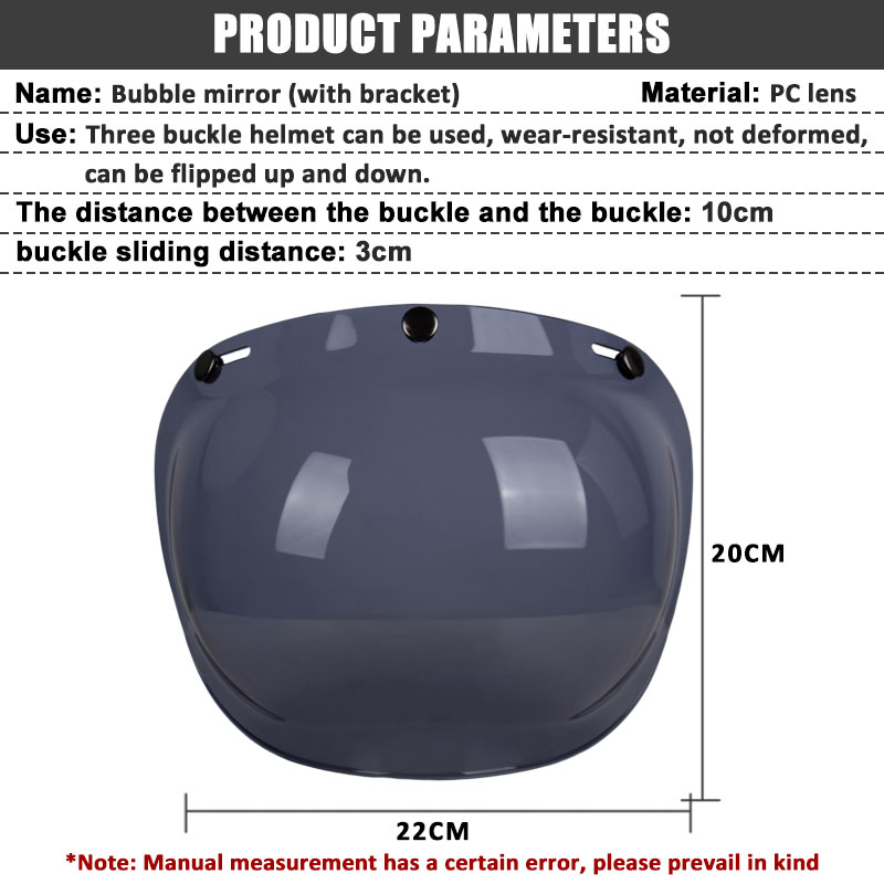 Visera para casco de cara abierta, cascos de motocicleta, viseras de burbujas abatibles hacia arriba, lente Capacete, accesorios para casco de motocicleta