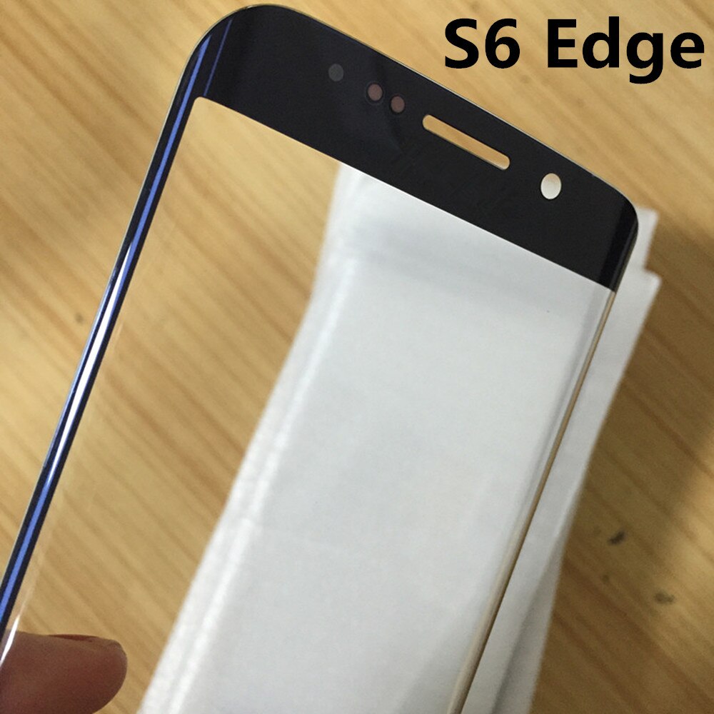 For Samsung Galaxy S6 Edge G925 G925F LCD display outer touch panel screen glass replacement Front Glass Lens