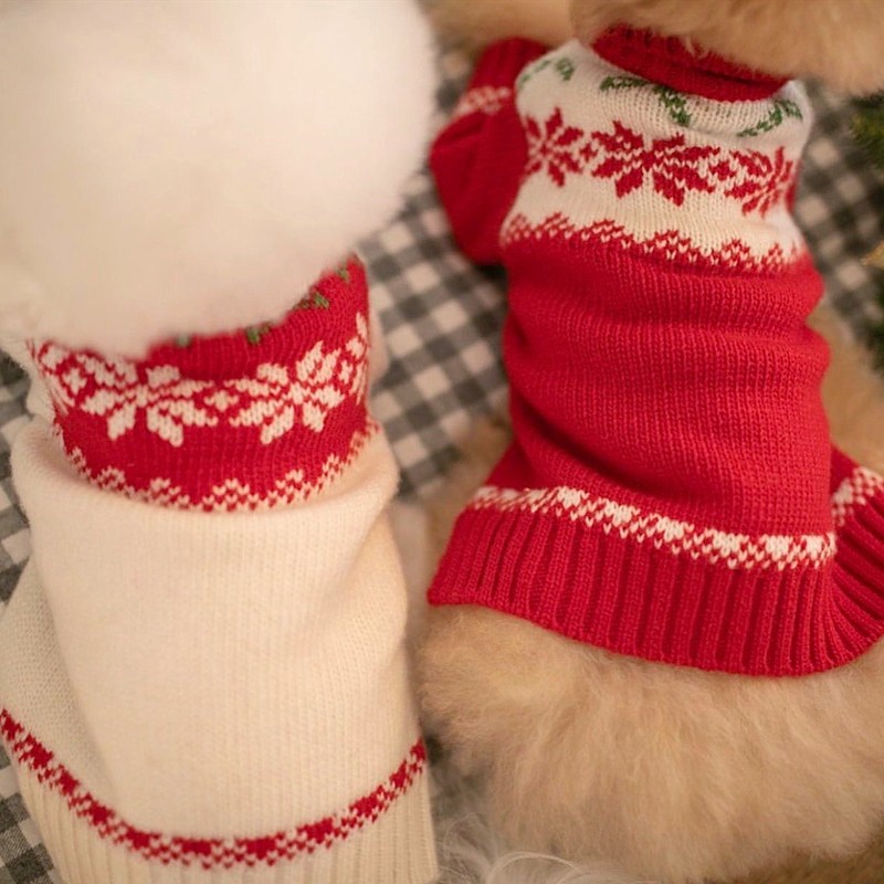 Maglione per cani di natale per animali domestici inverno simpatici cani vestiti per cuccioli cani di piccola taglia media gatti cappotti chihuahua caldo vestito di capodanno Perro