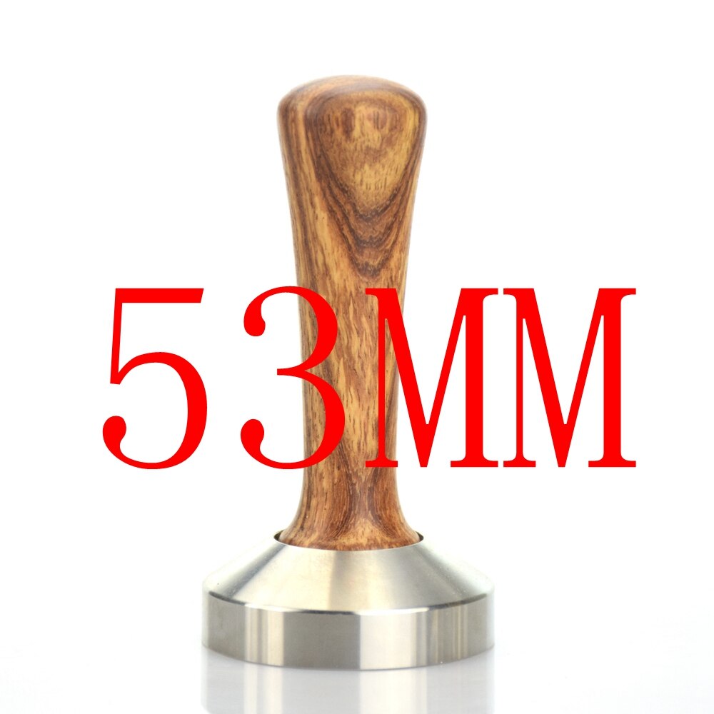 Ecocoffee Rosewood Coffee Tamper 58MM Simple Espresso Coffee Maker 304 Stainless Steel Profilter Hammer: Light Green