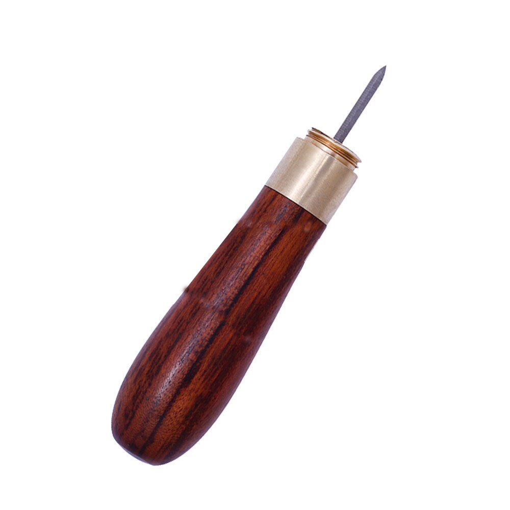 Poinçon de couture en cuir rouge en losange | Poinçon de couture en losange 4MM 5MM, manche en bois d'ébène, artisanat, Kits outils de couture faits main, bricolage
