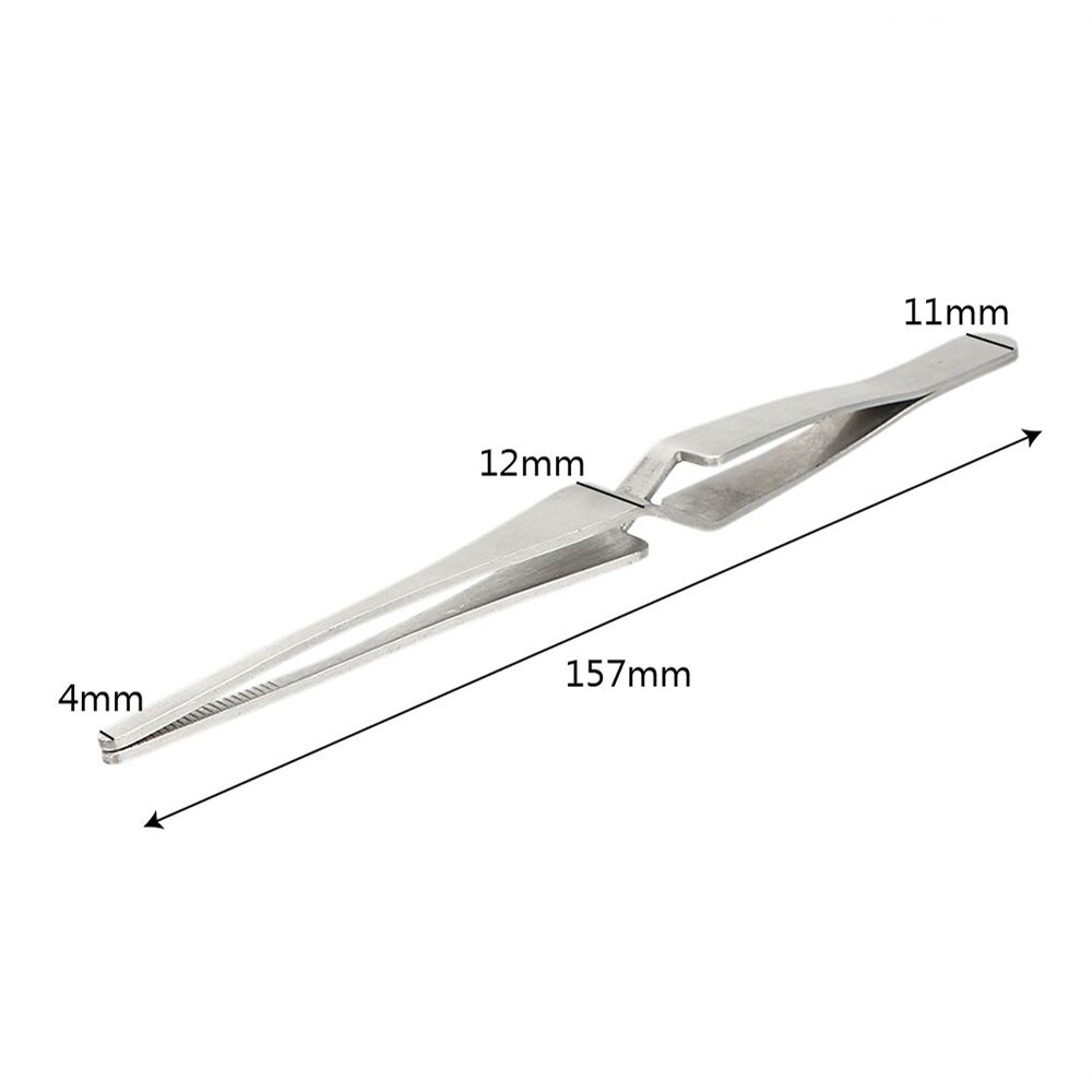 NICEYARD Non-slip Tweezers Stainless Steel Cross Lock Reverse Action Tweezer Save Effort Maintenance Tools