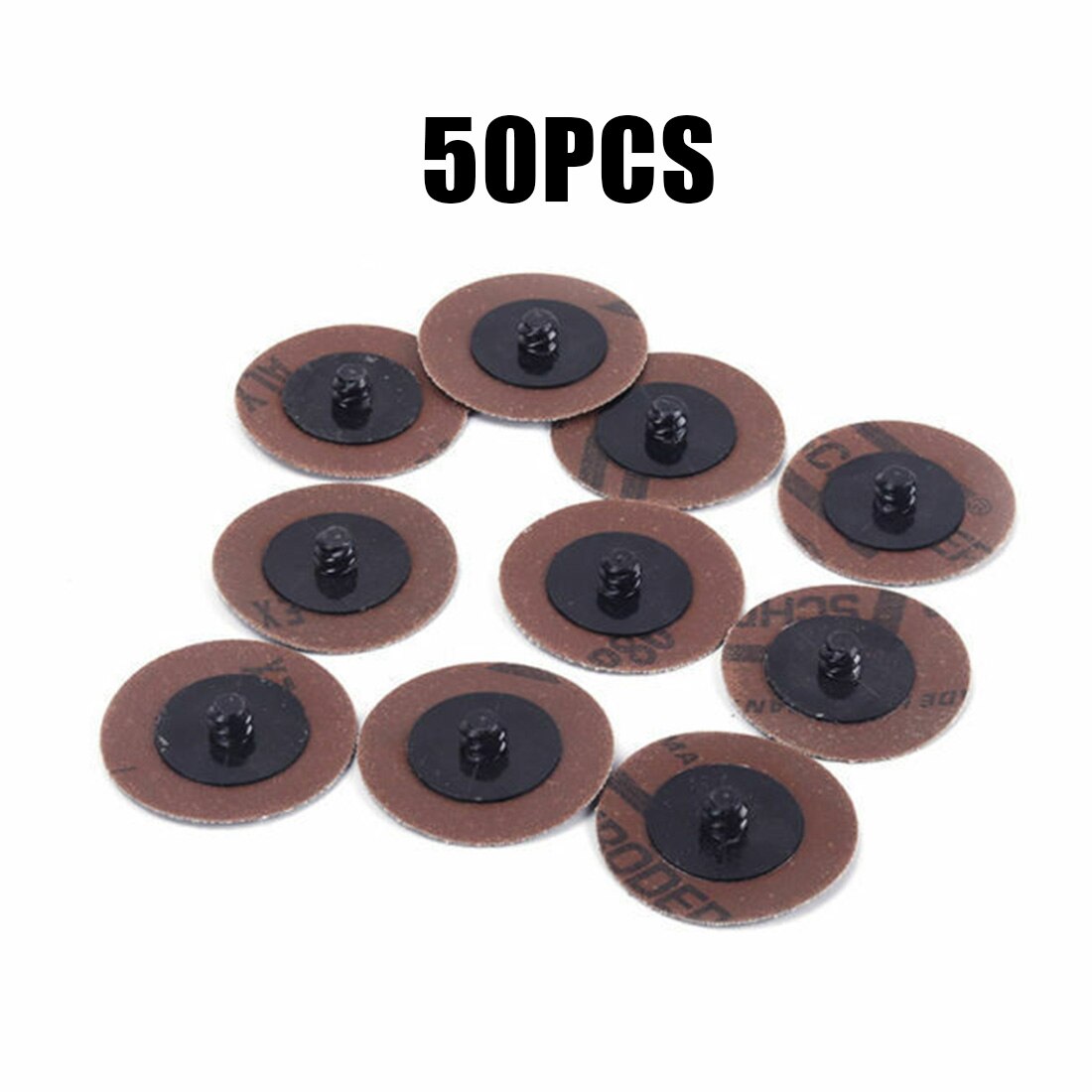 50Pcs 2 Inch 50 Mm Sanding Discs Quick Change Abrasive Sandpapers 24 Grit Sanding Discs Brand And