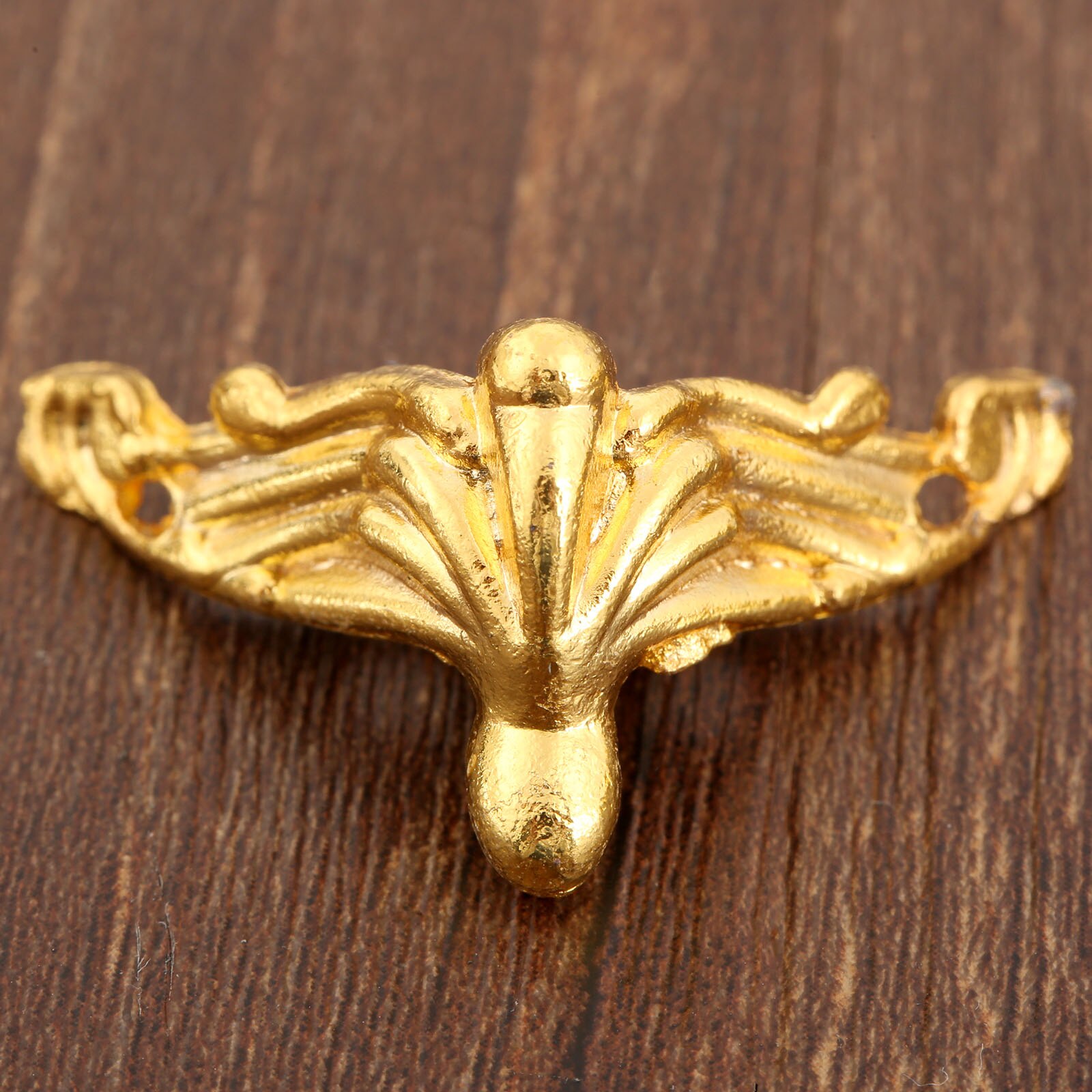 Soporte de esquina decorativo de oro para muebles, caja de madera, Protector de esquina para pies, 26x19mm, 4 unidades