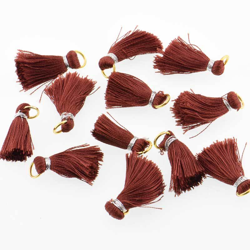 30PCS Mini Polyester Silk Tassel DIY Boho Jewelry Making Supplies Bracelet Necklace Finding Fringe Trim Pendants Small Tassels: 07