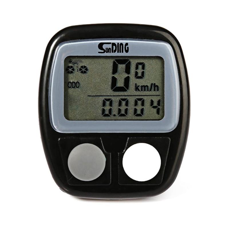 Sunding LCD screen Cycle Computer Speedometer Odometer Meter km/miles Measurement Bike Accessories: Default Title