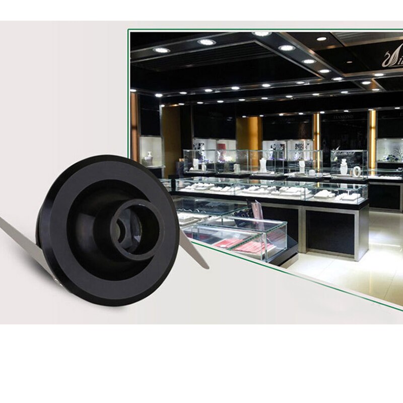 Uds foco LED de 1W Mini led empotrable de techo iluminación ajustable ángulo blanco cálido lámpara del Gabinete bombilla AC85-265V