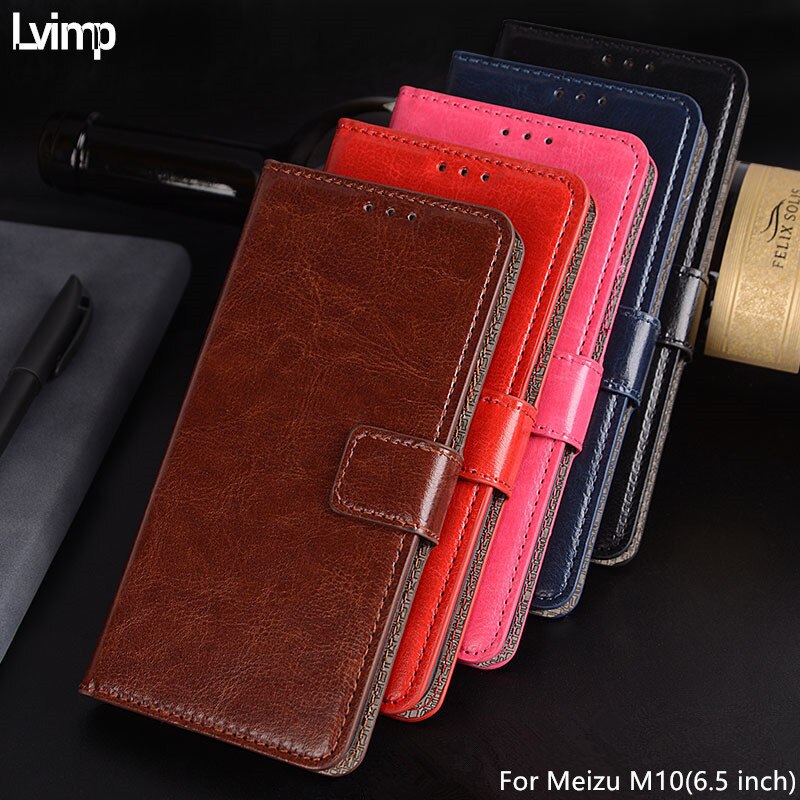 Voor meizu  m10 hoesje 6.5 inch luxe fotolijst portemonnee leren flip telefoonhoesjes hoesje voor meizu  m10 m 10 hoesje