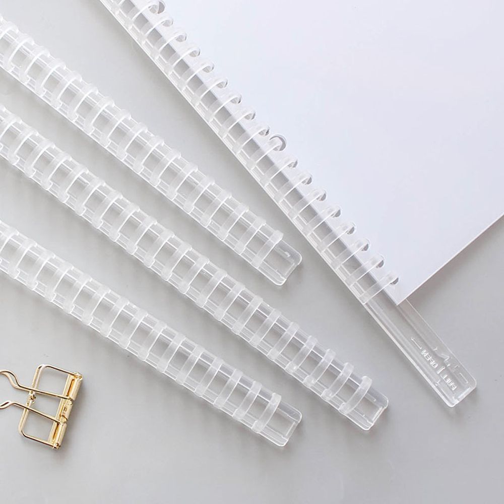 Circle Ring File Organizer Plastic Comb Bindings Notebook Binding Spines Loose Leaf Book Binder Rings Binder