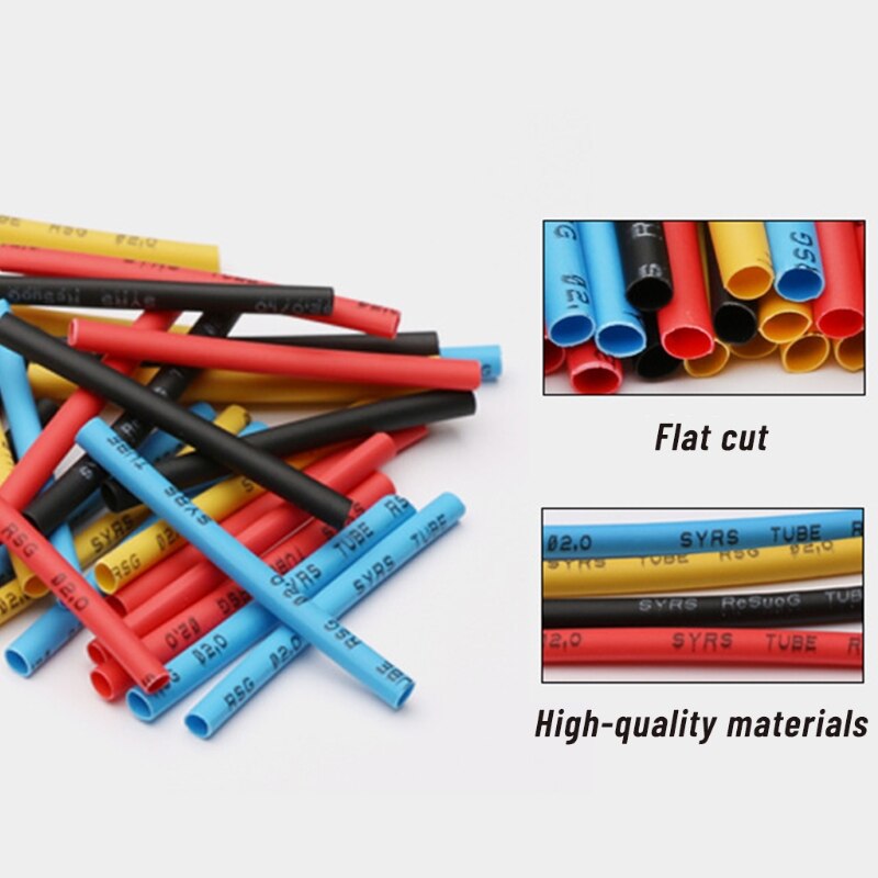 Heat Shrink Tubing 2:1 Electrical Wire Cable Wrap Assortment Kit for Wires Repairs Soldering Auto Wiring Waterproof