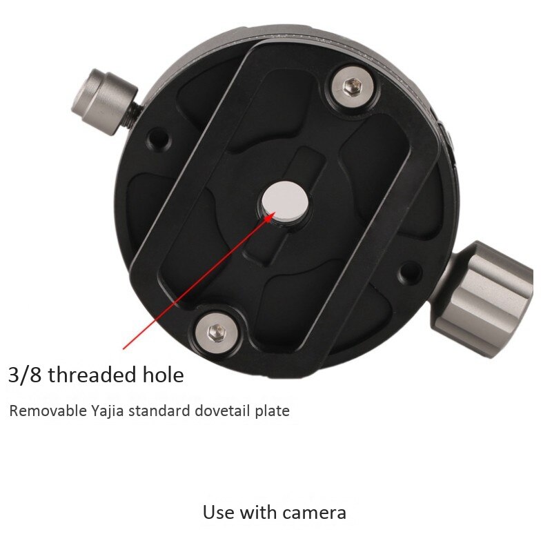 PAN-02 Pan-Tilt Base 360 degree Panoramic Indexing Adjustment Pan-Tilt Holder for RRS