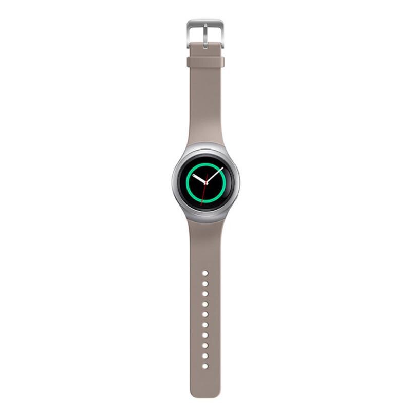 Para Samsung Gear S2 R720, reloj de pulsera de silicona, correa de repuesto para reloj, pulsera deportiva cromada, pulsera colorida de