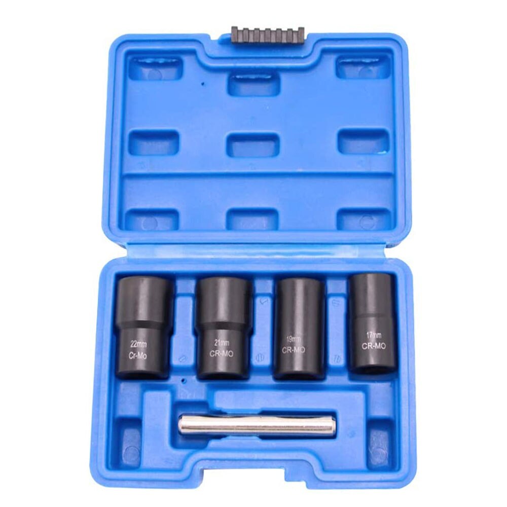 5-Piece Twist Socket Set Lug Nut Remover Extractor Tool Metric Bolt and Lug Nut Extractor Socket Tools