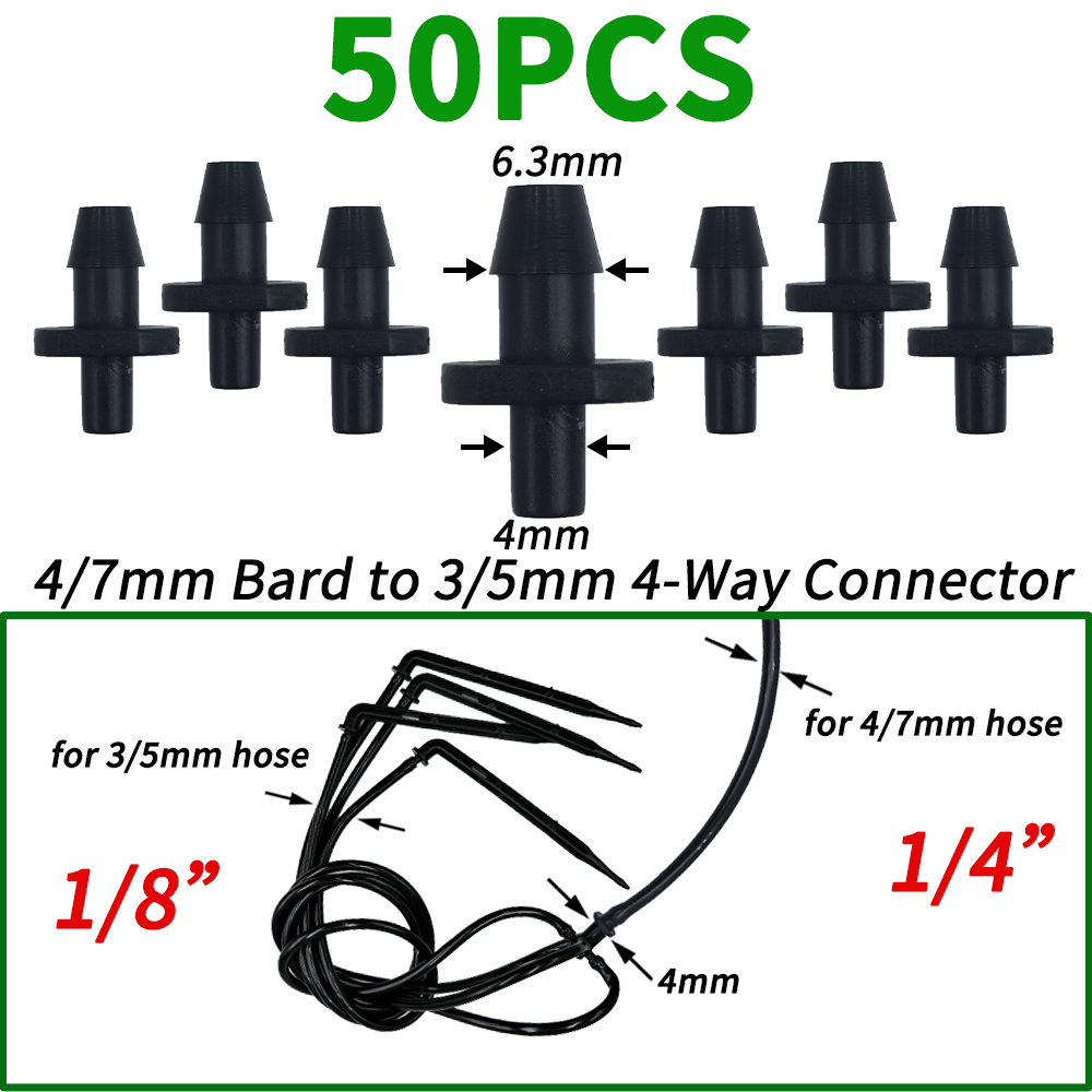 25PCS Bend Arrow Dripper Micro Drip Irrigation Kit Emitters for 3/5mm Hose Garden Watering Saving Micro Dripper Greenhouse: light yellow