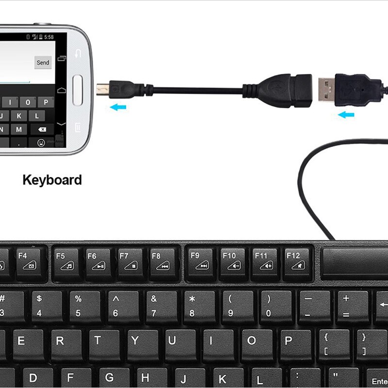 Micro USB OTG Cable Adapter 5pin Mini USB Male To USB 2.0 Type A Female OTG Host Adapter Cable For Cellphone MP3 MP4 Camera