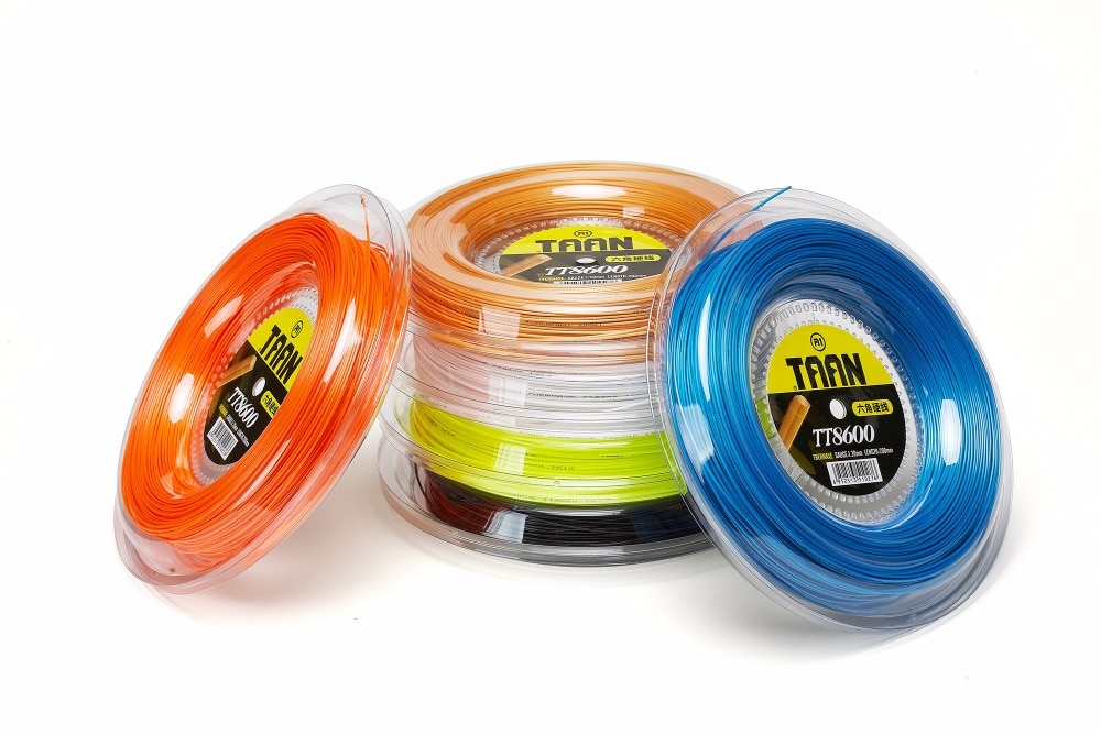 TOP ,made in Germany 1reel/lot TAAN TT8600 six angels Tennis String 200M Polyester string/Polyester strings