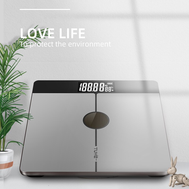 Light energy Solar charging Smart Weighing Scale CE Certification Digital Function Screen Intelligent gravity sensor scale