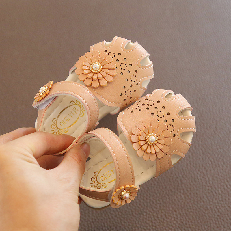 Sandali del bambino di Estate Della Ragazza Dei Capretti Scarpe di 0-2 Anni I Bambini Infantili Sandali casual Morbido Scarpe Della Ragazza Del Bambino Del Bambino Scarpe: pink / 4.5