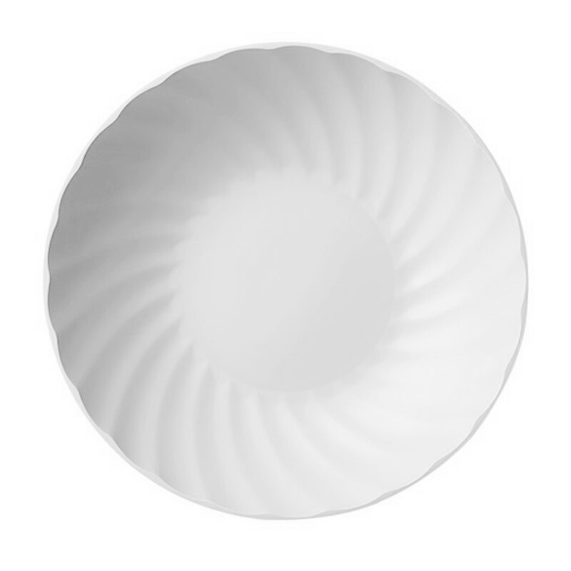Dinner Plates Dishes Plastic Plate Nordic Style Snack Fruit Plate Salad Dessert Plate Dinner Platters Square Round Tray Dish: White Round