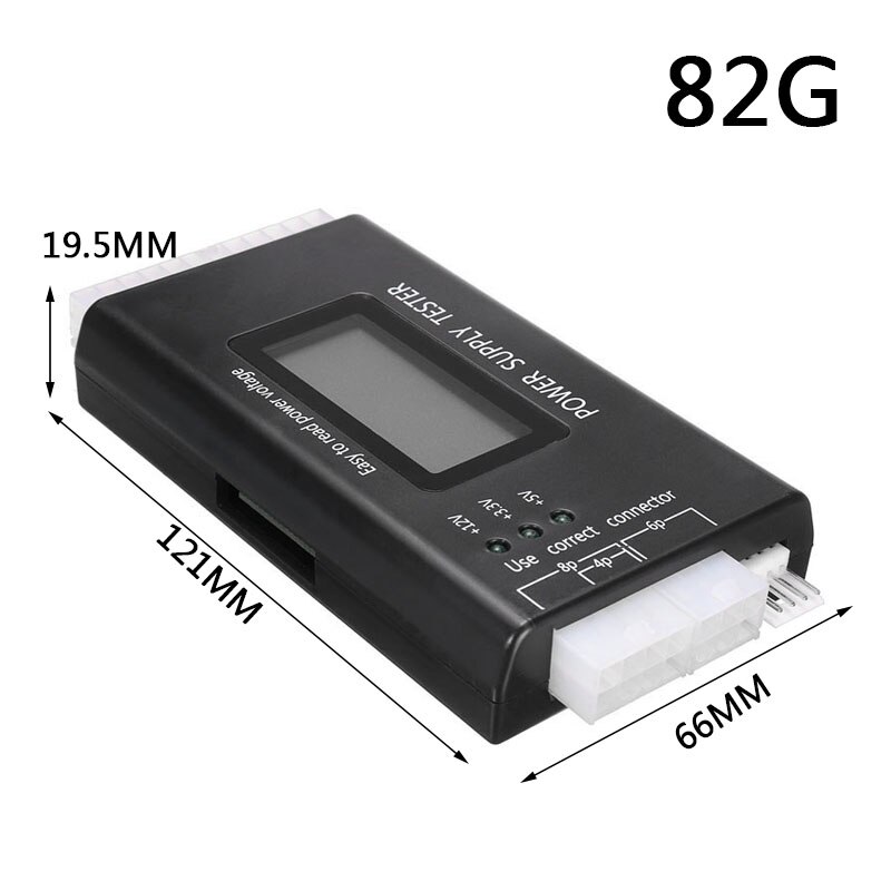 Voor Computer Testen 1Pc Pc Computer Lcd 20/24 Pin 4 Psu Atx Btx Itx Hdd Digitale Voeding Tester ondersteuning 4 6 8 20 Interface