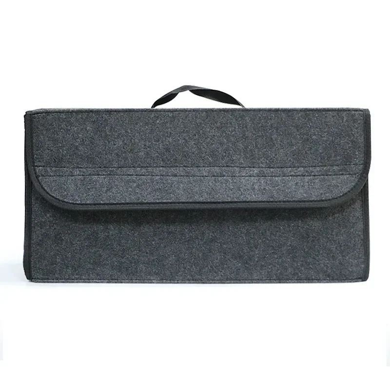 Organisateur de rangement pliable pour coffre de voiture, rangement intérieur automobile, sacs de conteneur de rangement, boîte de rangement Portable en tissu feutré