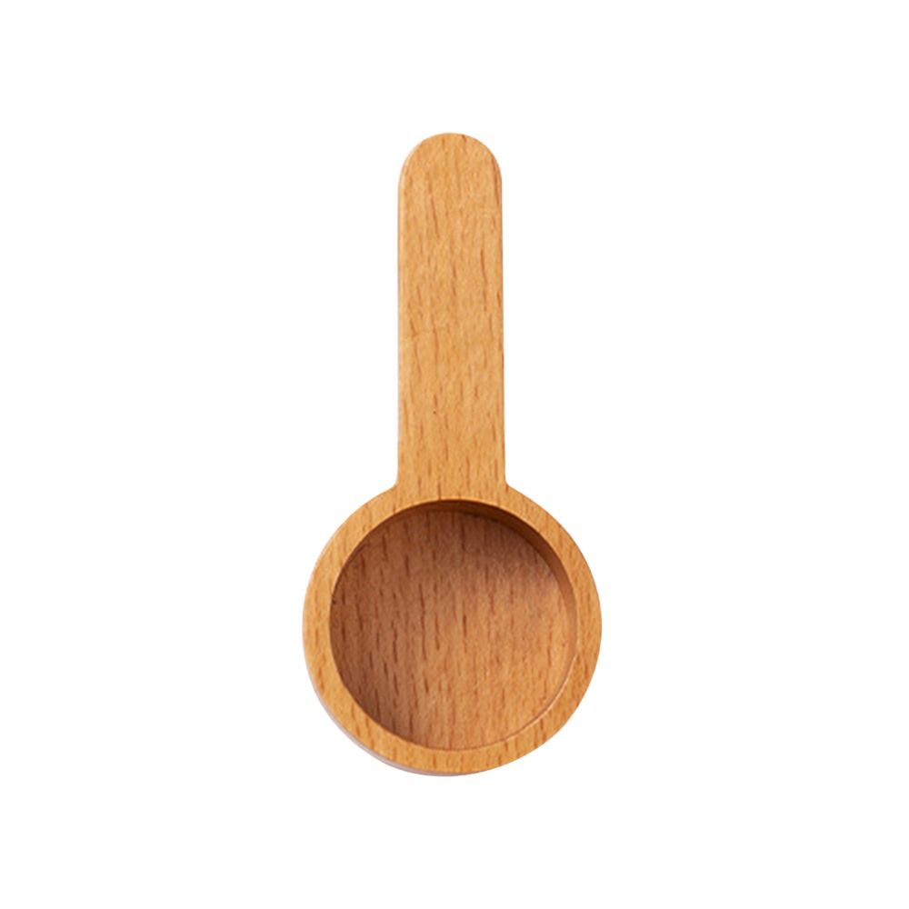 Juego de cucharas medidoras de madera para cocina, cucharas medidoras para té, café, azúcar, especias, herramientas de medición para el hogar: Gris claro