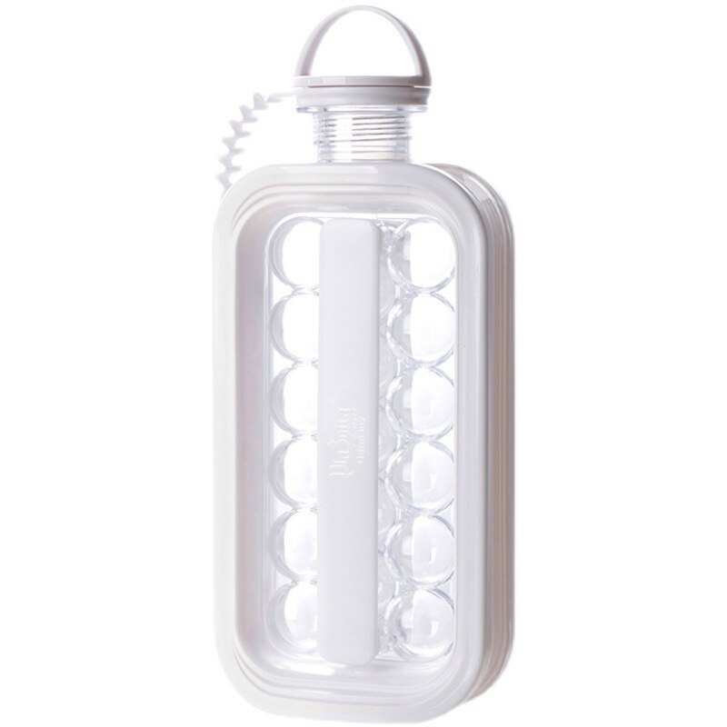 Machine à boules de glace Portable 2 en 1, bouilloire, forme de Cube de glace pour whisky Cocktail, bricolage boule de glace ronde, fête pour Bar, outil de cuisine: 17 pieces of ice