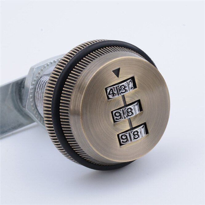 2pcs Adjustable length 30mm Drawer Locks Password Lock Furniture Hardware Door Cabinet Lock For Office Desk Letter Box Cam Locks