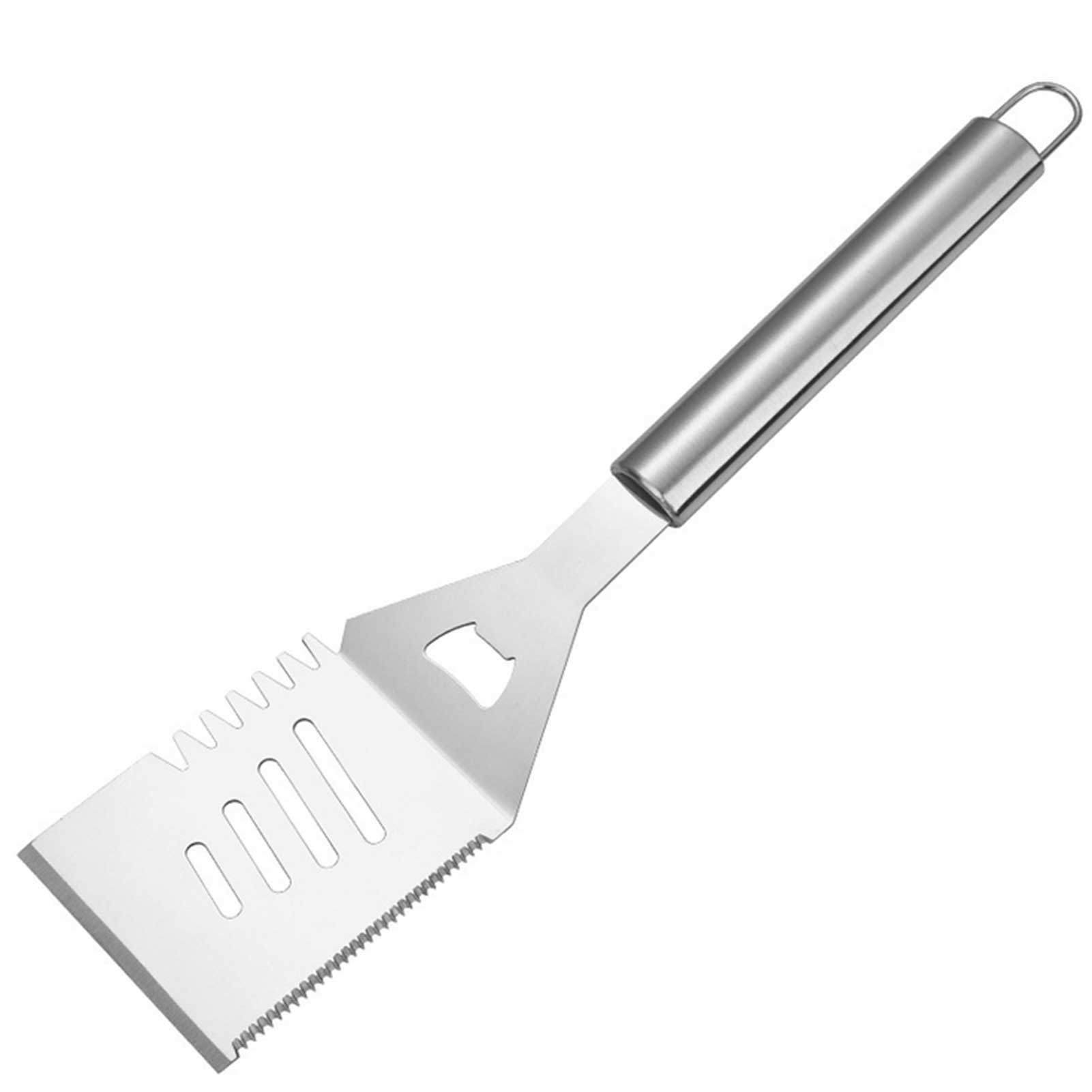 5Pcs Stainless Steel Barbecue Grilling Tools Set BBQ Utensil Accessories Outdoor Camping Cooking Tools Kit with Aluminum Box