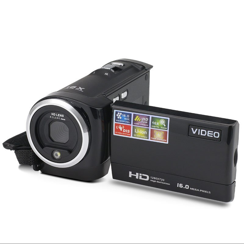 Video Camera Camcorder Vlogging Camera FHD 1080P 16MP 16x Digital Zoom 2.7 Inch 270 Degree Rotatable LCD with Battery