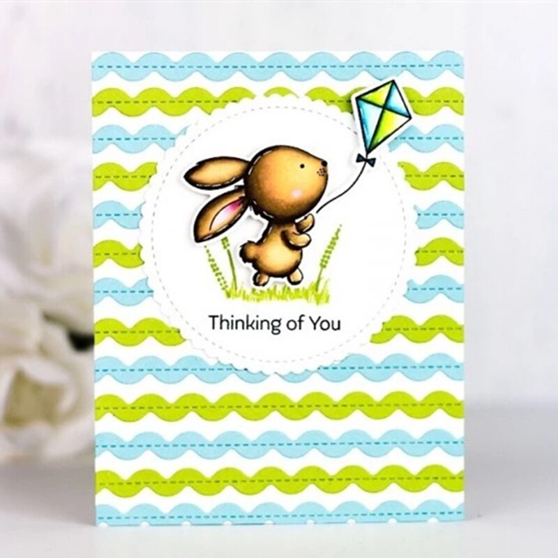 DIY Layer Metal Cutting Die and Scrapbooking For Paper Making Sweetest Somebunny Embossing Frame Card Craft Stamp Set