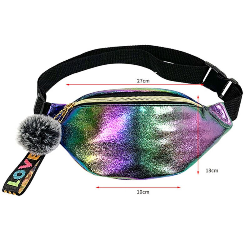 Glitter Pailletten Taille Tasche Fanny Pack Beutel Hüfte Geldbörse Satchel Gürtel Tasche Reise Hüfte Bum Tasche Kleine Geldbörse Brust beutel Punk