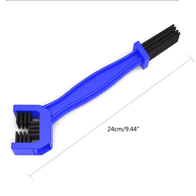 Kit de cepillo de limpieza para cadena de motocicleta, herramientas de limpieza para mantenimiento de engranajes, juego de depurador, cuidado de bicicleta, estable, duradero, doble extremo