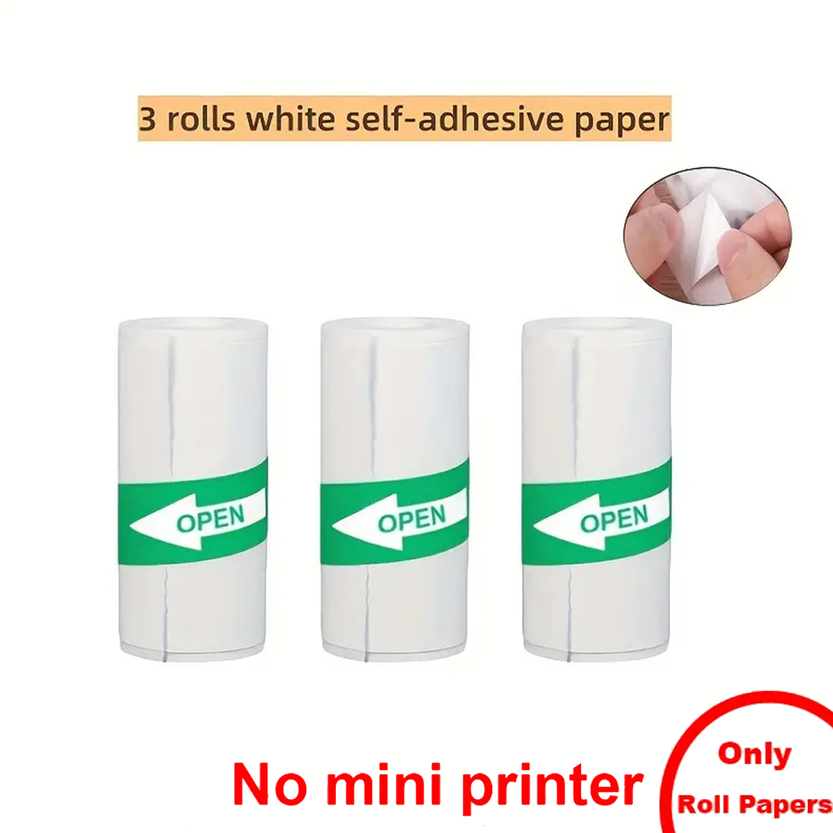 Mini Portable Printer Thermal Printing Sticker Wireless Inkless Mini Pocket Printer Self-adhesive Label Printer Photo Printer: Blue