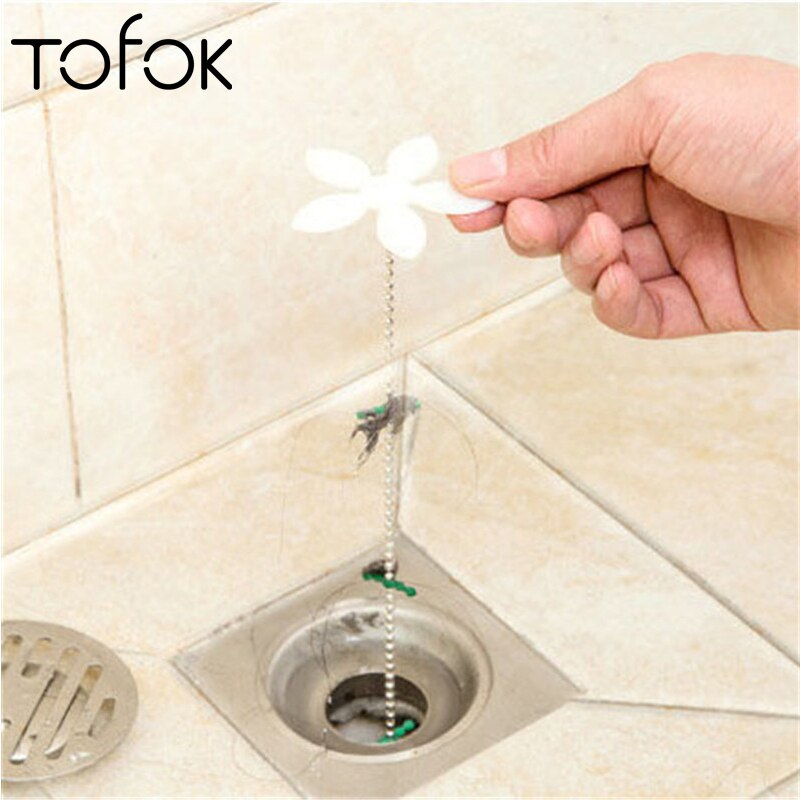 Tofok Riool Hair Cleaner Bloem Ketting Remover Aanrecht Pijpleiding Schoonmaken Haak Badkamer Anti Blokkeren Drain Faciliteit Filter