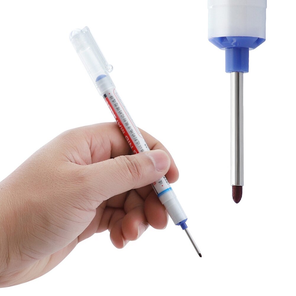 20mm Practical Long Nib Marker Pen Multi-function Woodworking Hardware Glass Wooden Marking Renovation Depth Marker Pens