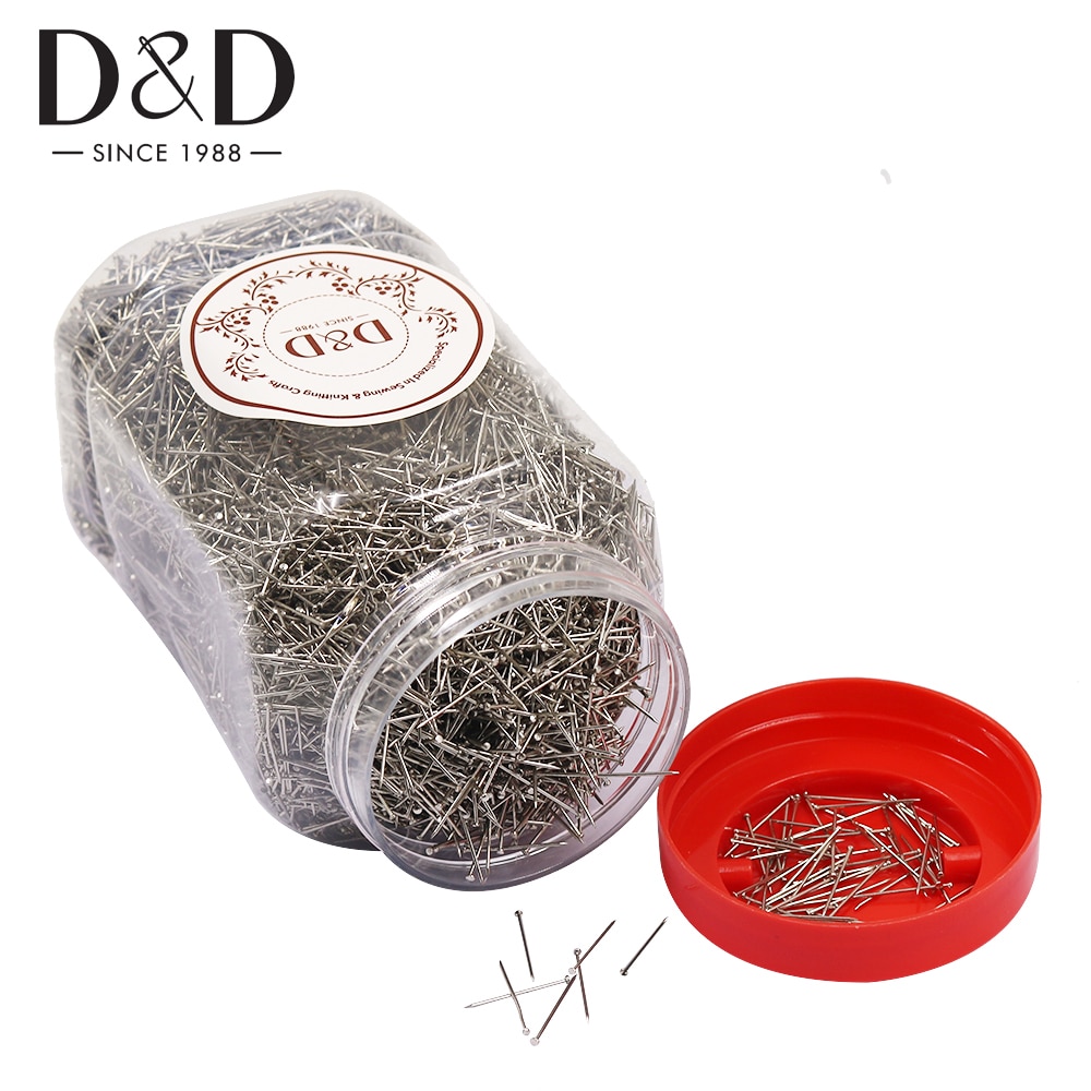 1kg/ esker 0.7mm 2cm hodenåler fine satengnåler smykkernåler for smykkelaging og sy- og håndverksnåler i rustfritt stål