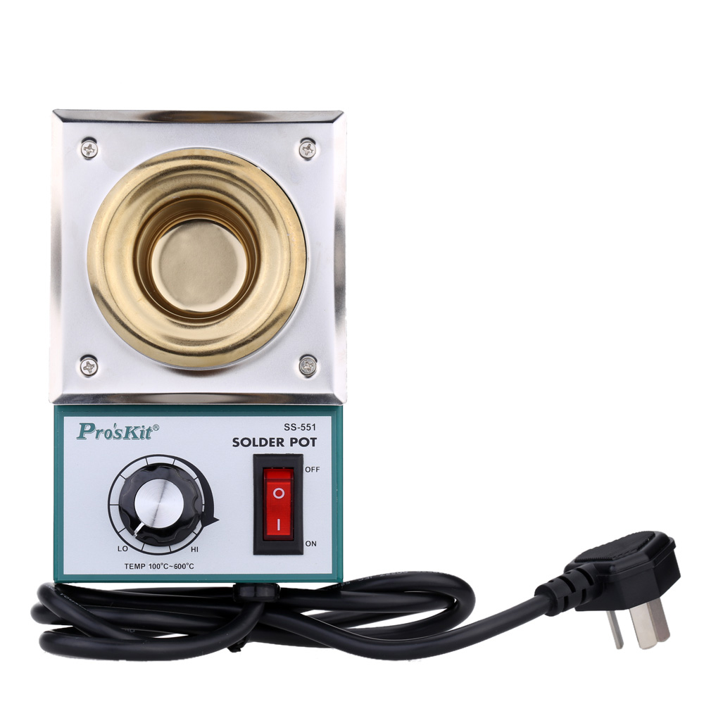 in Acciaio Inox Saldatura pentola Titanio Stazione di Saldatura di Saldatura di Riparazione Strumento Temperatura Regolabile Stagno Fuso Crogiolo Forno