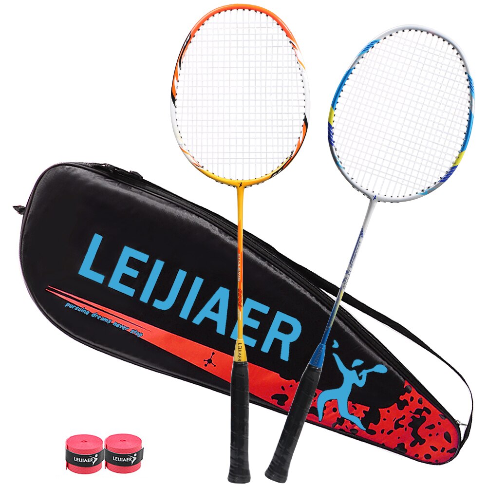 1Pair Integrated Badminton Racket Carbon Composite Badminton Racquet High-Grade Badminton Racquet Indoor Outdoor