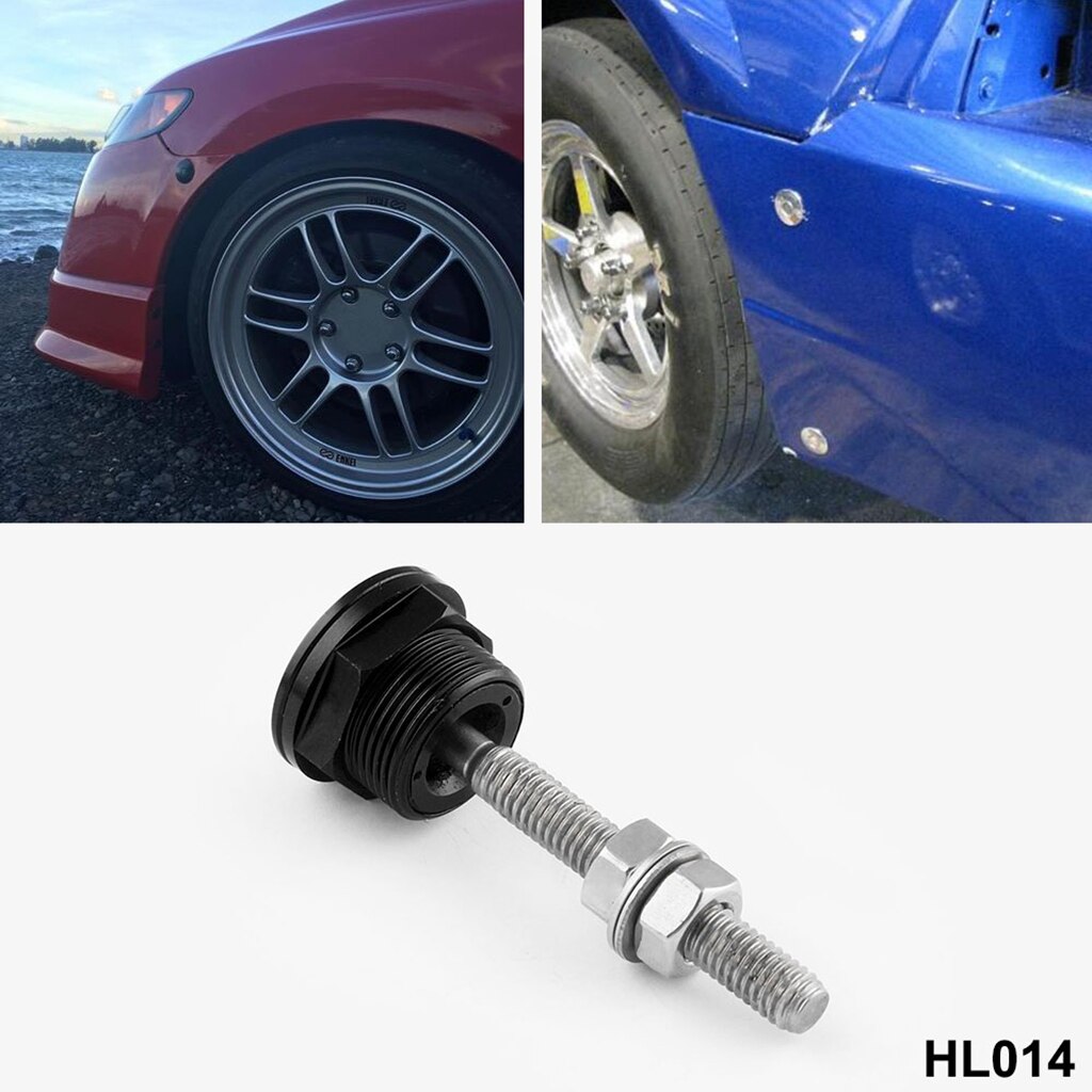 22mm højtydende trykknap hurtigudløser motorhjelm hætte stifter låselås mærke