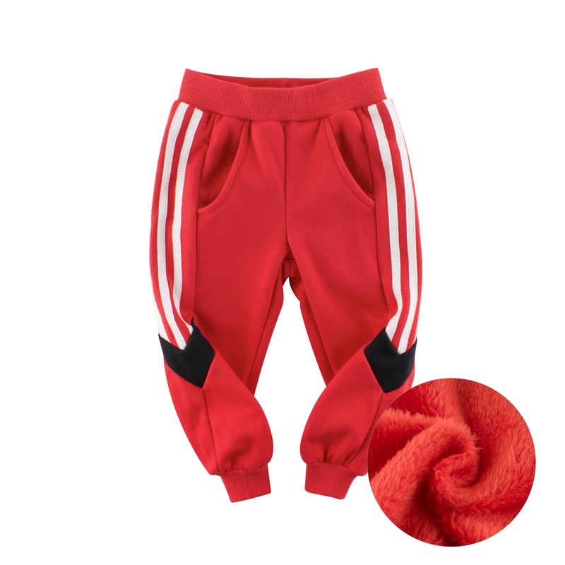 Rød efterårs drenge fløjlsbukser bomuld varm teen tøj fest lille barn komfortable bløde bukser til børn børn: 3t