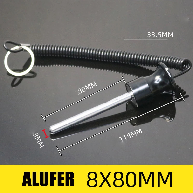Magnetische bout Gym krachtapparatuur Gewichtsplaat Aanpassing Riemlijn Magnetische plug Pin Hoofd Fitnessapparatuur Accessoires: Khaki